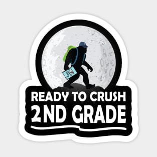 Bigfoot Bring School Bag Ready To Crush 2ND Grade Sticker